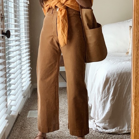 JESSE KAMM SAILOR PANT - SIZE 0 - CORK - Picture 1 of 6
